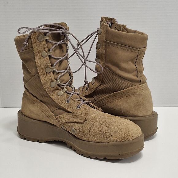 Altama Combat Boots Vibram Sole Tan Military Issue Men’s 5.5R Suede Tactical main image 8